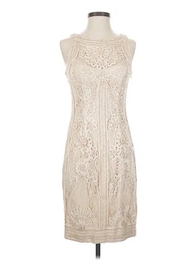 Pre-owned Sue Wong Cocktail Dress In White