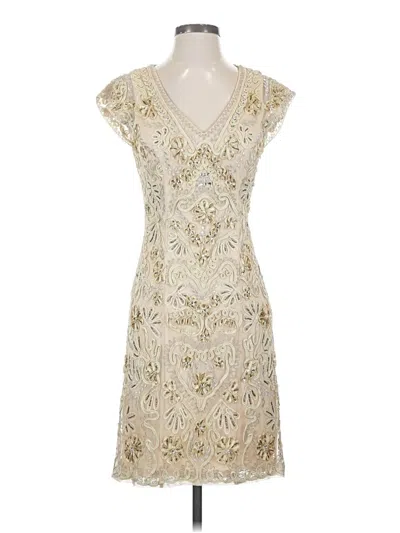 Sue Wong Cocktail Dress In Neutral