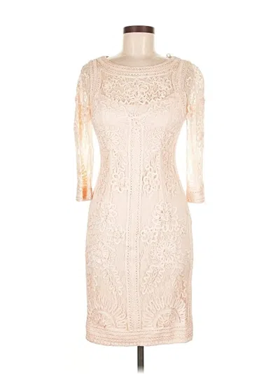 Pre-owned Sue Wong Cocktail Dress In White