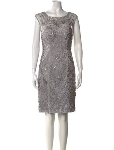 Pre-owned Sue Wong Lace Pattern Knee-length Dress