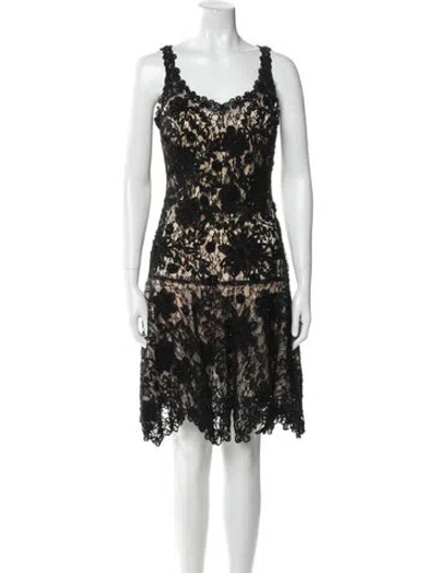 Pre-owned Sue Wong Lace Pattern Long Dress