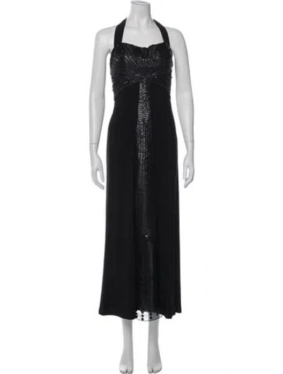 Pre-owned Sue Wong Nocturne Long Dress In Black