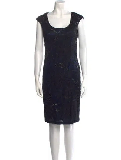 Pre-owned Sue Wong Nylon Mini Dress In Black