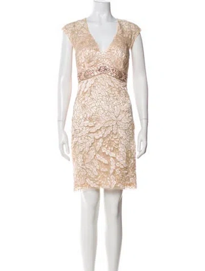 Pre-owned Sue Wong Nylon Mini Dress In Multi