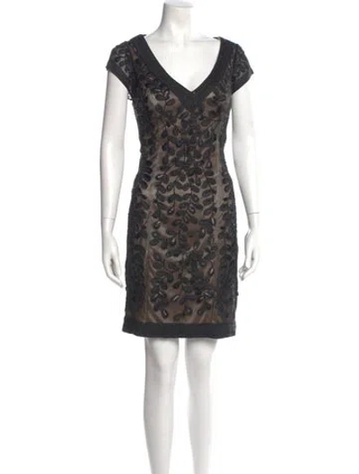 Pre-owned Sue Wong Printed Mini Dress W/ Tags