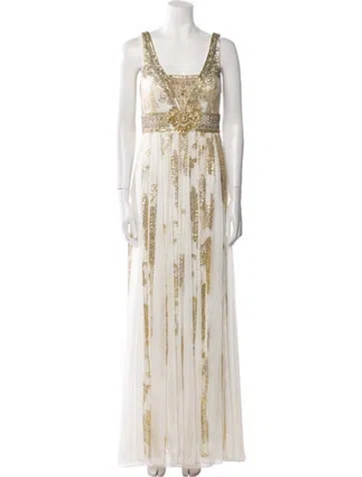 Pre-owned Sue Wong Silk Long Dress