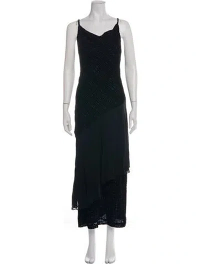 Pre-owned Sue Wong Vintage Long Dress In Black
