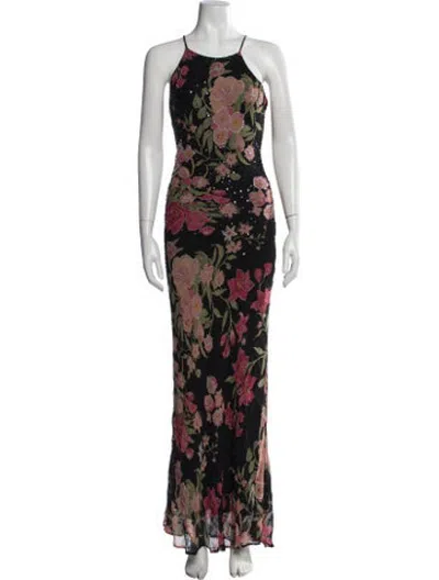 Pre-owned Sue Wong Vintage Long Dress In Black