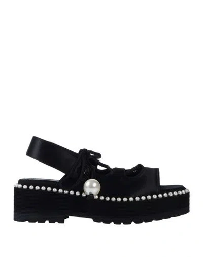 Suecomma Bonnie Woman Sandals Black Size 6.5 Polyester, Elastane