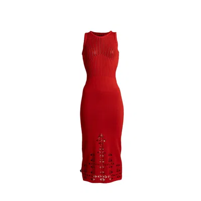 Süel Knitwear Women's Chris Dress Paprika Red