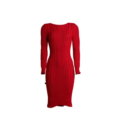 Süel Knitwear Women's Elvira Dress Fire Red
