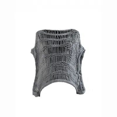 Süel Knitwear Women's Festival Sleeve Maxi Sparkle Silver