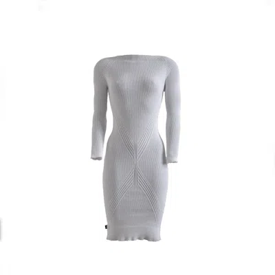 Süel Knitwear Women's Gabi Dress Elastic White