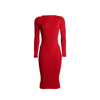 Süel Knitwear Women's Gabi Dress Fire Red