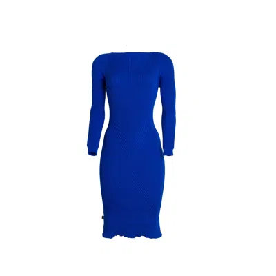Süel Knitwear Women's Gabi Dress Royal-blue