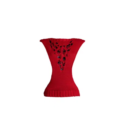 Süel Knitwear Women's Grape Vest Fired Red