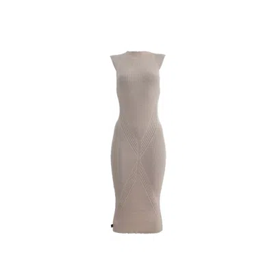 Süel Knitwear Women's Neutrals Gabi Knit Dress With Japanese Sleeves Melange