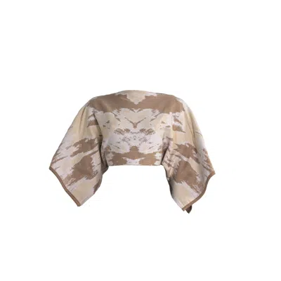 Süel Knitwear Women's Neutrals / White Splashed Knitted Cover-up Lux
