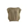 Süel Knitwear Women's Oslo Vest Sparkle Gold In Gold