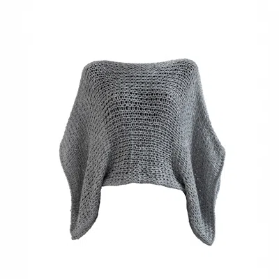 Süel Knitwear Women's Pharaoh Sleeve Sparkle Silver