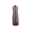 Süel Knitwear Women's Pink / Neutrals Long Ribbed Circle Vest Barbie
