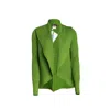 Süel Knitwear Women's Ribbed Round Knit Cardigan Farm- Green In Green