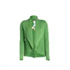 Süel Knitwear Women's Ribbed Round Knit Cardigan Frog Green In Green