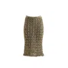 Süel Knitwear Women's Spider Lace Patterned Skirt Sparkle Gold In Gold