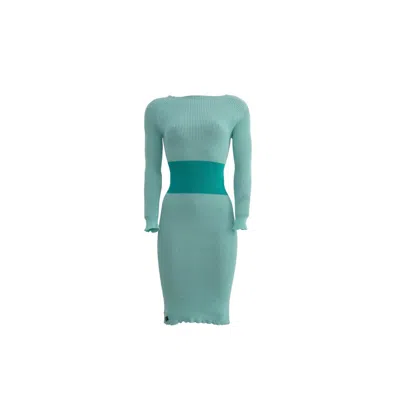 Süel Knitwear Women's The Pear Dress Alaska - Aura Green - Alaska