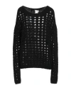 Sufé  Firenze Sufé Firenze Woman Sweater Black Size L Acrylic, Wool, Polyamide