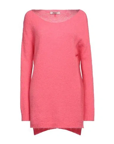 Sufé  Firenze Sufé Firenze Woman Sweater Pink Size S Acrylic, Recycled Polyacrylic, Mohair Wool, Elastane