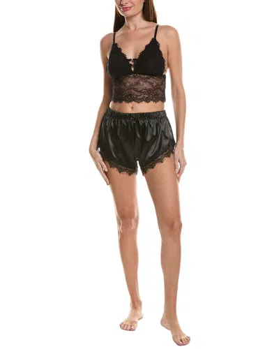 Sugar 2pc Lace Bralette & Satin Short Set