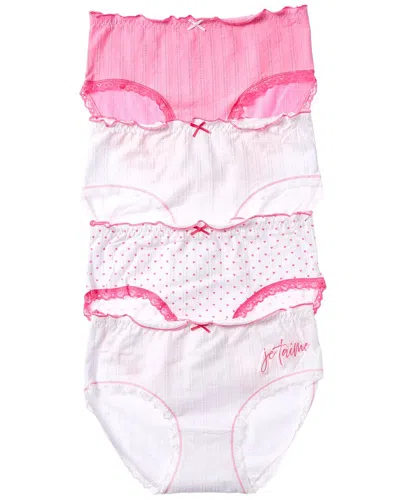 Sugar 4pk Hipster Underwear In Pink