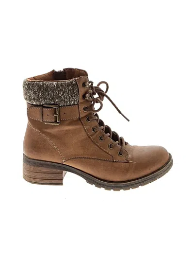 Pre-owned Sugar Ankle Boots In Brown
