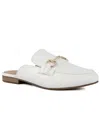 Sugar Beckette Womens Faux Leather Bit Mules In White