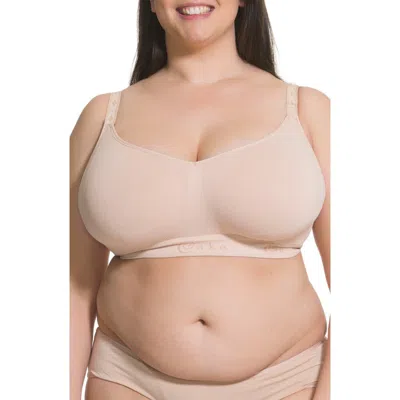 Sugar Candy Bra Sugar Candy Wireless Seamless Lounge Bra In Neutral