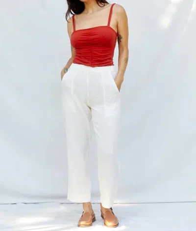 Sugar Candy Mountain Cara Pants In Cream In White