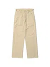 Sugar Cane Jeans Headlight Herringbone-pattern Cotton Trousers In Neutral
