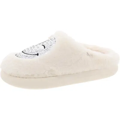 Sugar Chills Womens Faux Fur Lined Faux Fur Slide Slippers In Multi