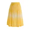 Sugar Cream Vintage Women's Yellow / Orange Vintage Cotton Yellow Flared Skirt In Yellow/orange