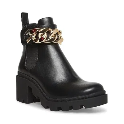 Sugar Favorite 2 Boots Womens Black Smooth Chain Round Toe Bootie Jobb1881