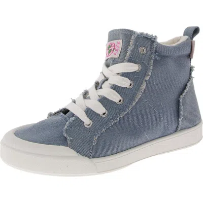 Sugar Fyres Womens Denim High-top Casual And Fashion Sneakers In Multi