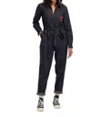 Sugar Hill Anwen Boilersuit Romper In Heart Explosion In Blue