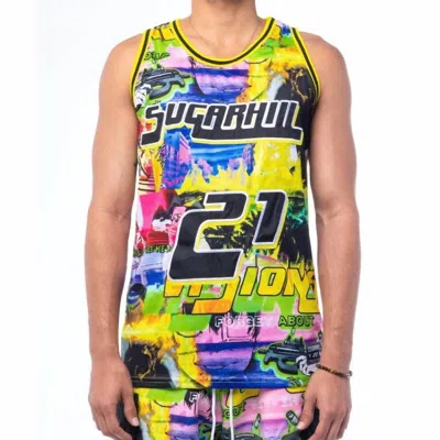 Sugar Hill Men's Visions Jersey In Yellow In Multi