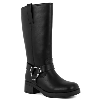 Sugar Huncho Tall Womens Solid Faux Leather Knee-high Boots In Multi