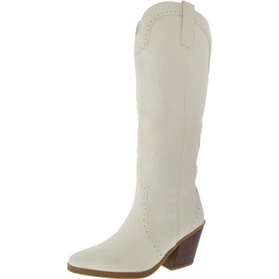 Sugar Kammy Womens Manmade Cowboy, Western Boots In White