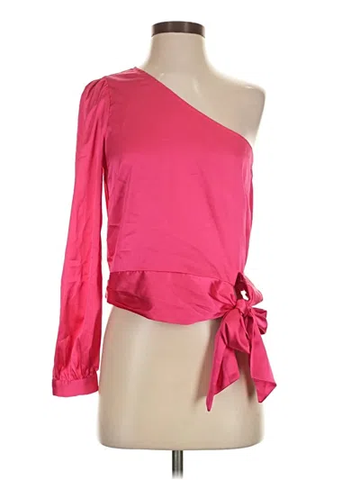 Pre-owned Sugar Lips 3/4 Sleeve Blouse In Pink