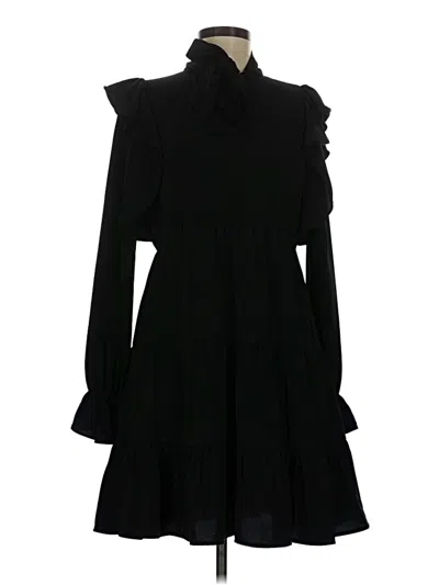 Pre-owned Sugar Lips Casual Dress In Black
