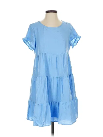 Pre-owned Sugar Lips Casual Dress In Blue