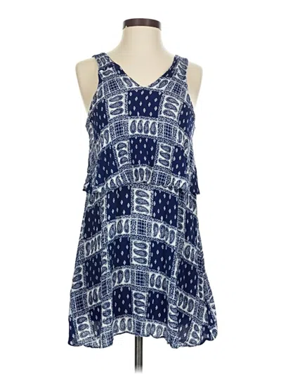 Pre-owned Sugar Lips Casual Dress In Blue